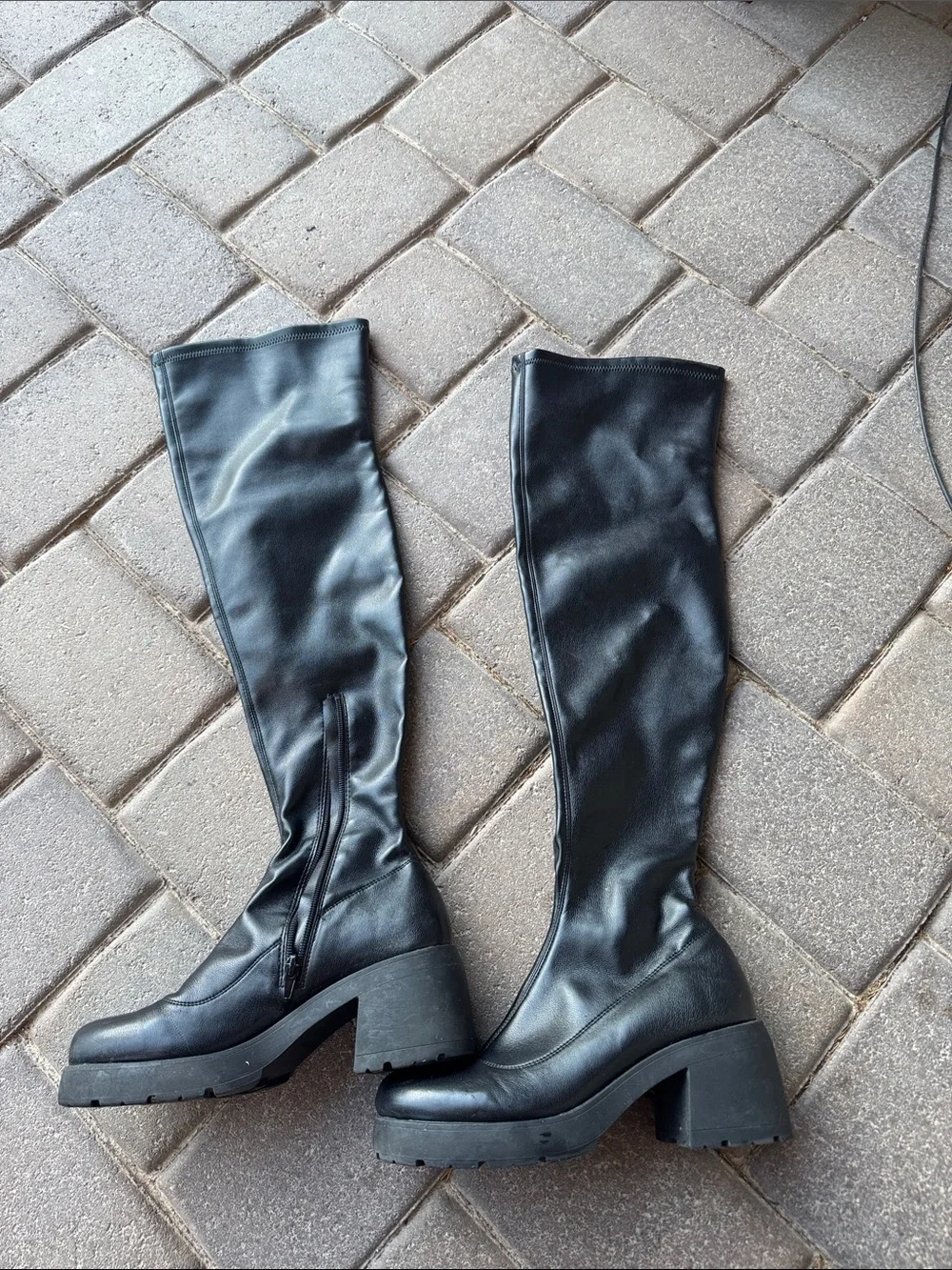 Tall Black Women's Knee-High Boots